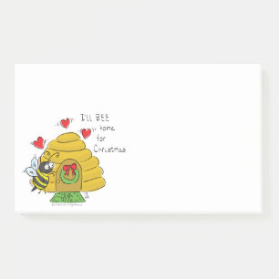 Post-it® Jolie Bee Christmas Drôle Cartoon de vacances