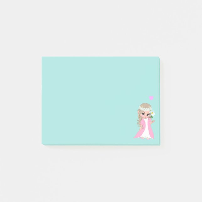 Post-it® Jolie fée sur fond bleu clair (Devant)