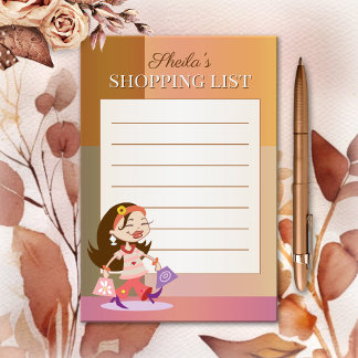 Post-it® Jolie fille colorée Shopping Girly