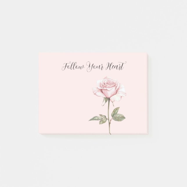 Post-it® Jolie Fleur Rose Rose (Devant)