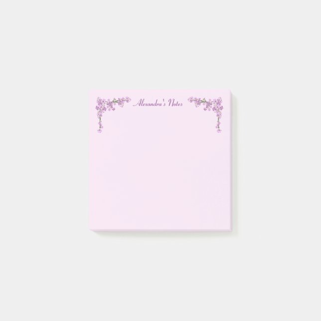 Post-it® Jolie floraison de cerisiers roses (Devant)