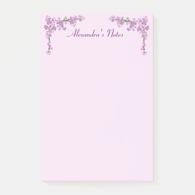 Post-it® Jolie floraison de cerisiers roses (Devant)