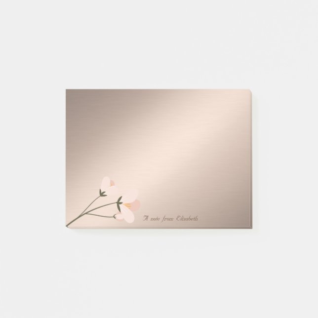 Post-it® Jolie Mignonne Élégante Fleur Élégante (Devant)