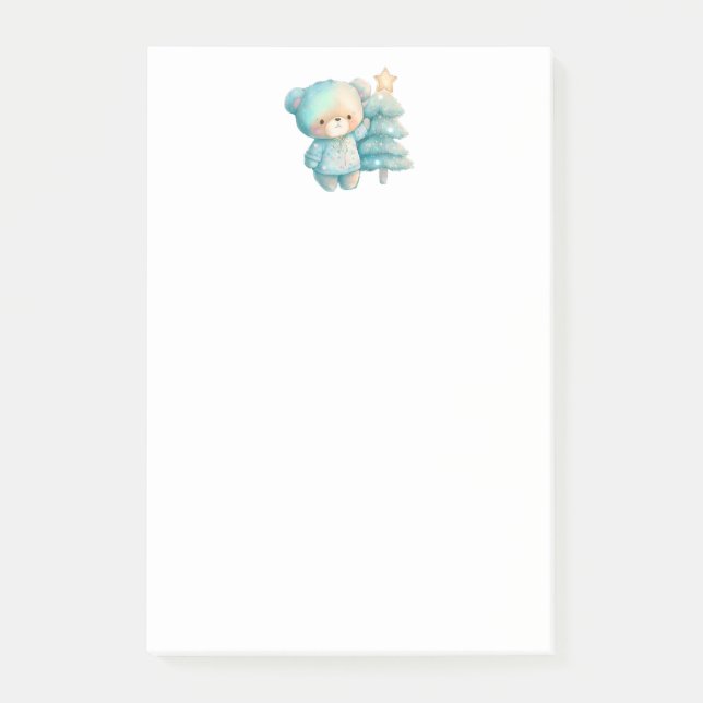 Post-it® Jolie Ours et Noël (Devant)