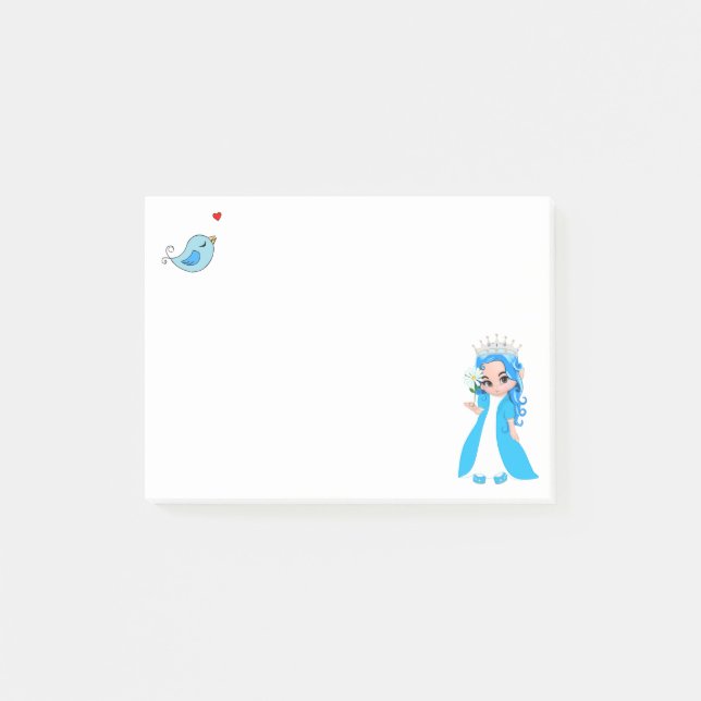 Post-it® Jolie petite princesse & birdy (Devant)