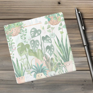 Post-it® Jolie plante d'intérieur botanique aquarelle fanta