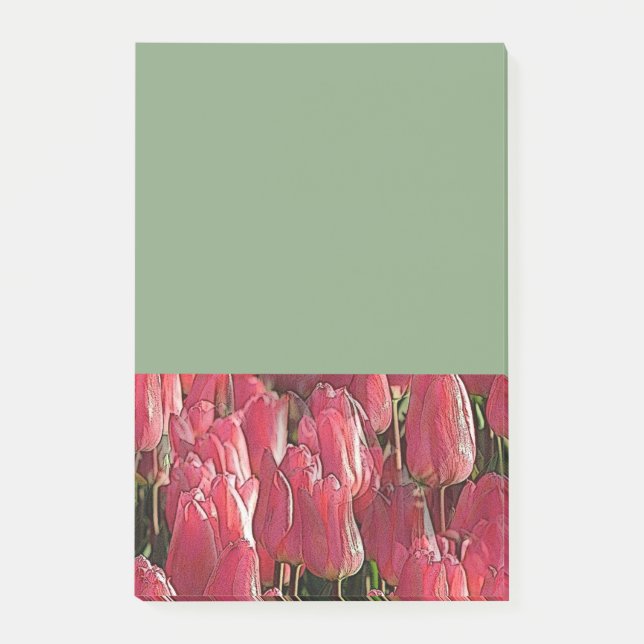 Post-it® Jolie tulipe rose (Devant)