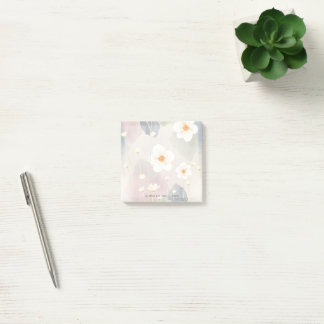 Post-it® Jolies fleurs aquarelles colorées personnalisées f