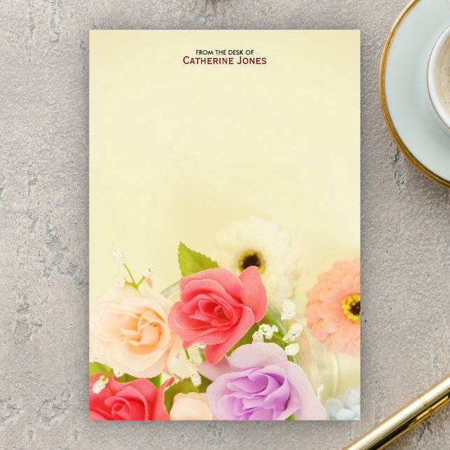 Post-it® Jolies Fleurs colorées | Floral personnalisé (Créateur téléchargé)