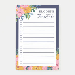 Post-it® Jolies Fleurs Luxuriantes - Liste de Choses à Fair