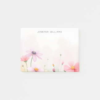Post-it® Jolies Fleurs Sauvages Aquarelle Prairie