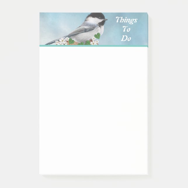 Post-it® Jolies petites choses à faire avec oiseaux et fleu (Devant)