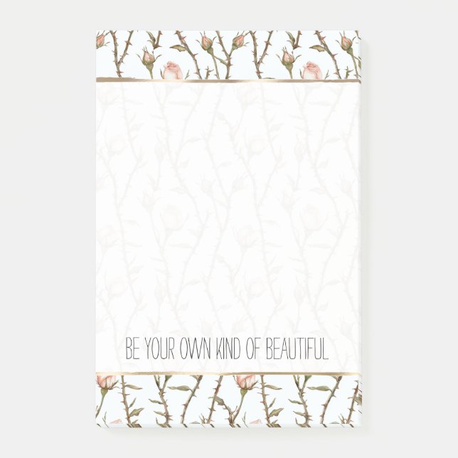 Post-it® Jolies Roses Roses Florales (Devant)