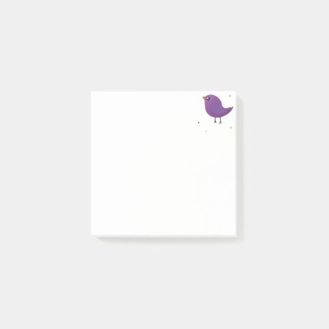 Post-it® Jolis oiseaux colorés  (Devant)