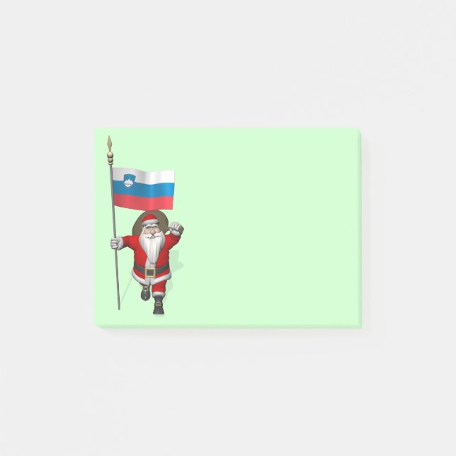 Post-it® Jolly Père Noël visite Slovénie (Devant)