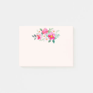 Post-it® Jouer Joli Bouquet de Fleur Rose