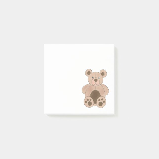 Post-it® Jouet à peluche Brown Ours en peluche Farci Faveur (Devant)