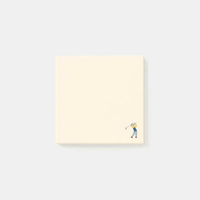 Post-it® Joueur de golf Emoji (Devant)