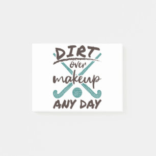 Post-it® Joueur de hockey sur gazon droit sur le maquillage