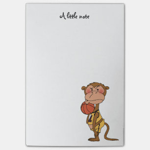 Post-it® joueur de singe de basket-ball