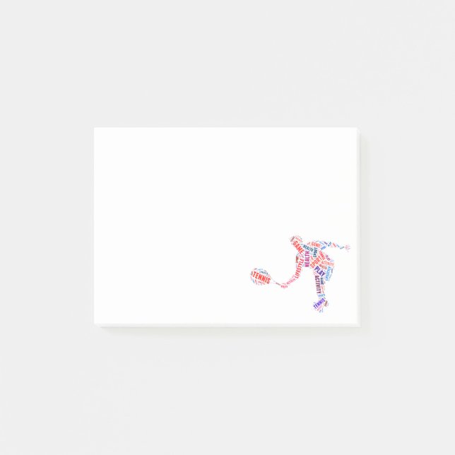 Post-it® Joueur de tennis (Devant)