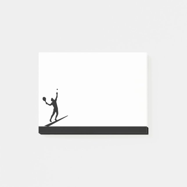 Post-it® Joueur de Tennis Athlète Sport Silhouette (Devant)