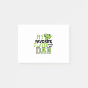 Post-it® Joueur de tennis   Mon Joueur Favori M'Appelle Pap