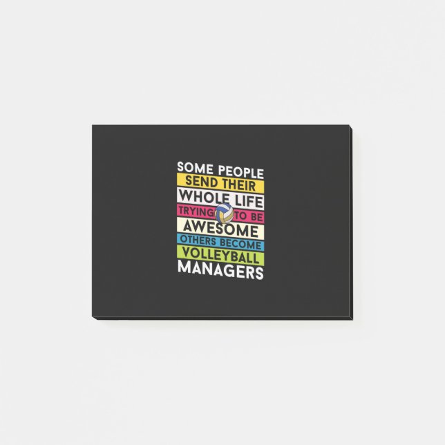 Post-it® Joueur de volley-ball | Gestionnaires de volley-ba (Devant)