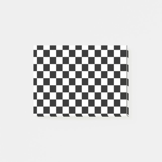 Post-it® Joueurs d'échecs noir et blanc (Devant)