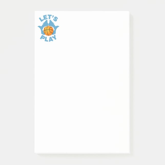 Post-it® Jouons au basket-ball (Devant)