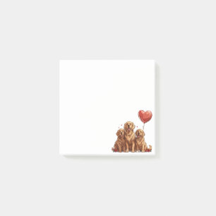 Post-it® Jour des Valentines Chien d'or