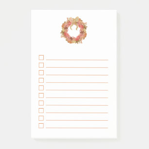 Post-it® Jour férié Thanksgiving Diner Liste de vérificatio