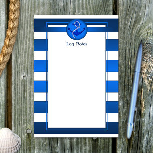 Post-it® Journal d'Ancres bleu marine
