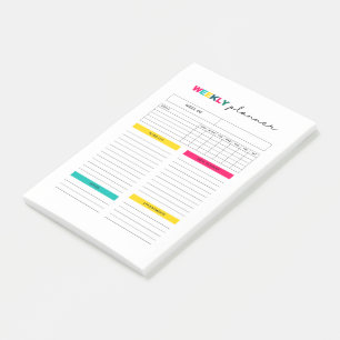 Post-it® Journal hebdomadaire du planificateur