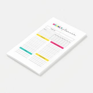 Post-it® Journal hebdomadaire du planificateur