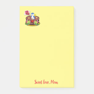 Post-it® Joyeuse carte de Saint-Valentin Pingouin