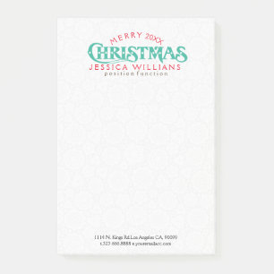 Post-it® Joyeuse conception de texte de Noël