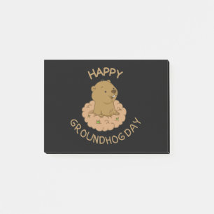 Post-it® Joyeuse fête de la marmotte