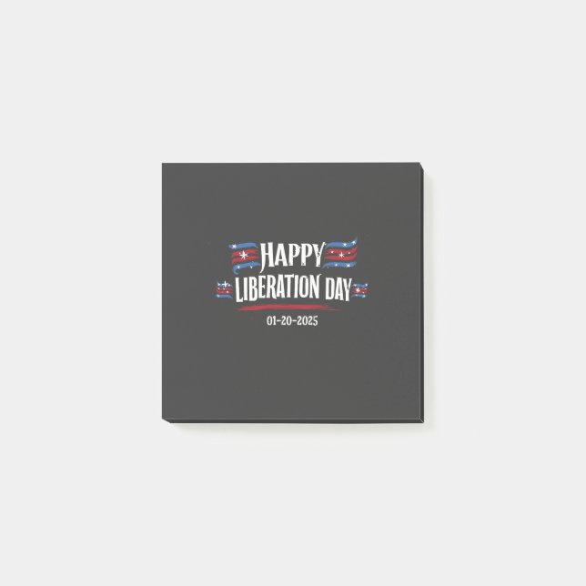 Post-it® Joyeuse Journée de libération 2025 Trump America (Devant)