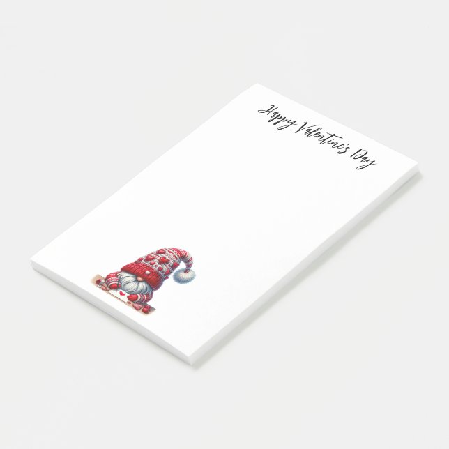 Post-it® Joyeuse Saint-Valentin Gnome (Incliné)