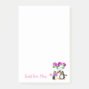 Post-it® Joyeuse Saint-Valentin Pingouin Note de poste
