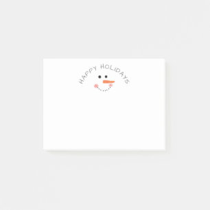 Post-it® Joyeuses fêtes d'hiver blanches de Snowman