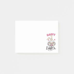 Post-it® Joyeuses Pâques du charmant lapin de Pâques