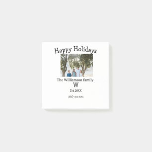 Post-it® Joyeuses vacances famille photo renuion nom lettre
