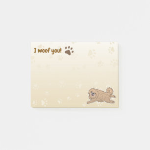 Post-it® Joyeux Amoureux des chiens Pekingese Je Vous Oubli