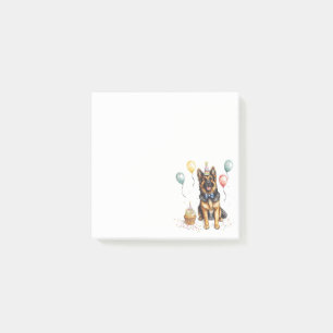 Post-it® Joyeux Anniversaire Chien Berger Allemand