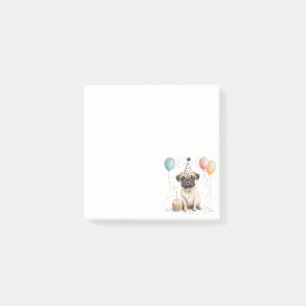 Post-it® Joyeux Anniversaire Chien Pug