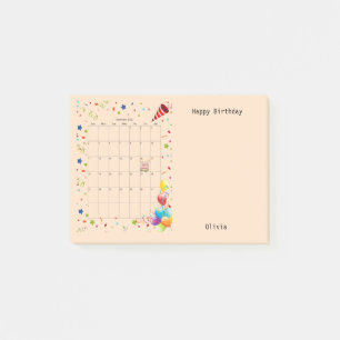 Post-it® Joyeux anniversaire décembre 2022 Post-it Notes