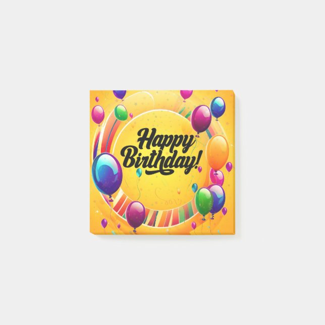 Post-it® Joyeux Anniversaire Vibrant (Devant)