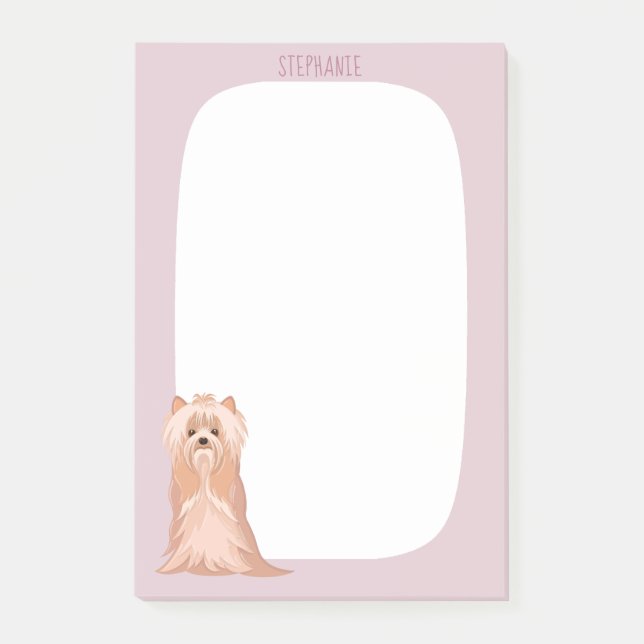 Post-it® Joyeux Anniversaire Yorkshire Terrier Mignon (Devant)